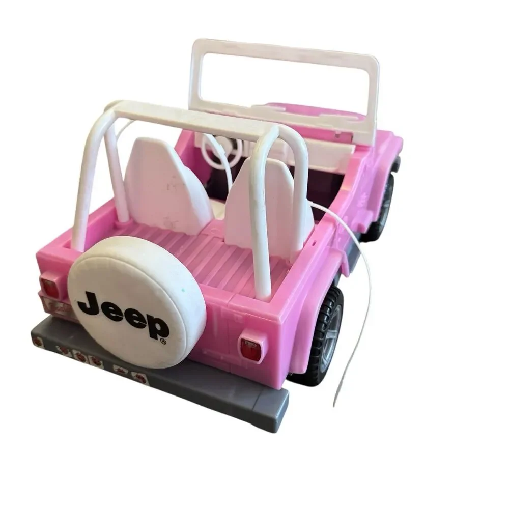Vintage Barbie Pink Jeep‎ 2012 Mattel Beach Safari Cruiser Plastic